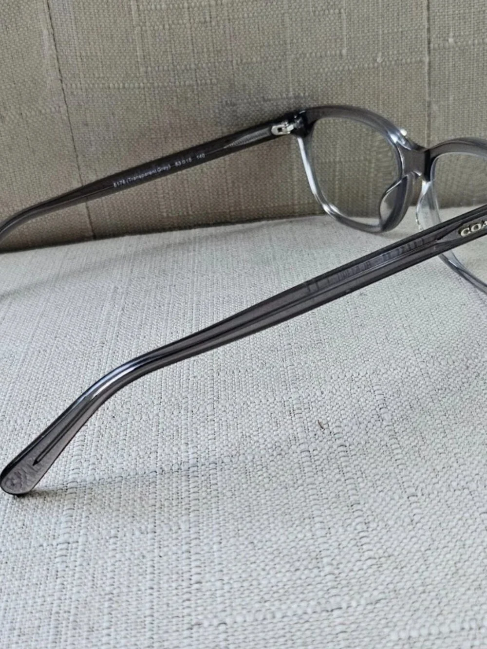 Coach Eyeglasses Frame Transparent Gray HC6139U Eyewear Unisex Glasses 5176